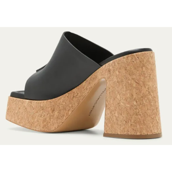 NEW Stella McCartney Skyla Alter Platform Mules, Retail $860, Black, Size 39 (9) - Picture 2 of 8